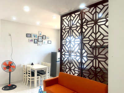 Căn hộ 8X Đầm Sen, Quận Tân Phú Căn hộ 8X Đầm Sen tầng 16 tiện di chuyển, bàn giao đầy đủ nội thất.