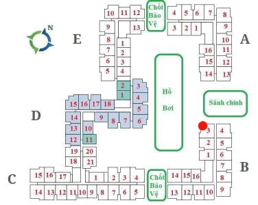 Layout Lovera Vista, Bình Chánh Căn hộ Lovera Vista nội thất cơ bản, hướng Đông Nam