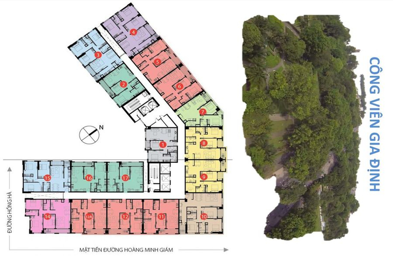  Căn hộ Garden Gate tầng 9 diện tích 112m2, đầy đủ nội thất.