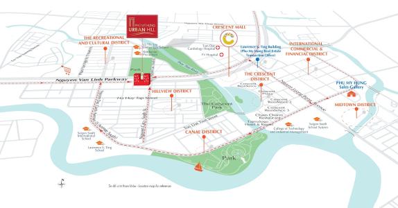 sơ đồ vị trí căn hộ urban hill Bán căn hộ 2 phòng ngủ hướng Nam, căn hộ tầng cao Urban Hill