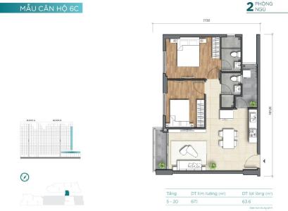 Layout D'Lusso Quận 2 Căn hộ D'Lusso tầng thấp. bàn giao nội thất cơ bản.
