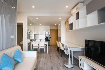 Phòng Khách Bán hoặc cho thuê căn hộ Diamond Island - Đảo Kim Cương 1PN, đầy đủ nội thất, view sông Sài Gòn