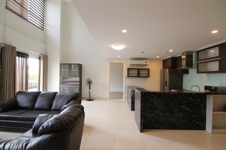 Phòng khách căn hộ Duplex Masteri Thảo Điền, Quận 2 Căn hộ Duplex Masteri Thảo Điền nội thất cơ bản, ban công thoáng rộng