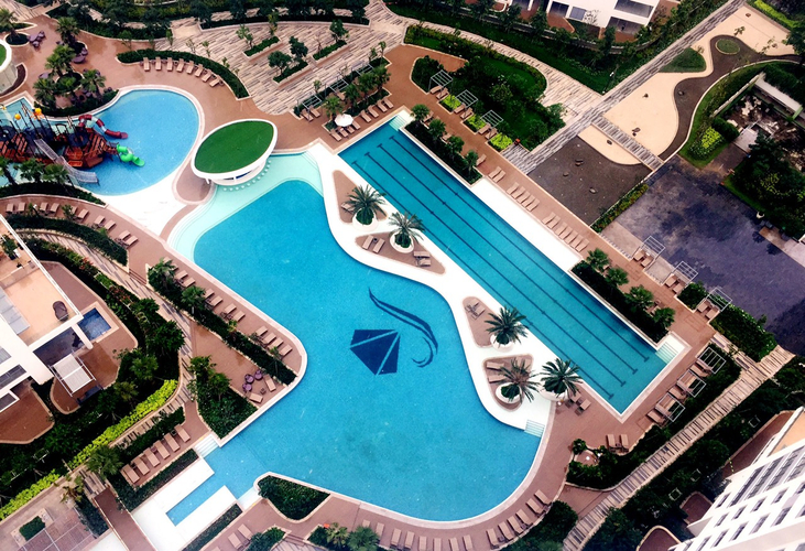 Tiện ích căn hộ Diamond Riverside, Quận 8 Căn hộ Đảo Kim Cương tầng 22 view sông Sài Gòn thoáng mát.