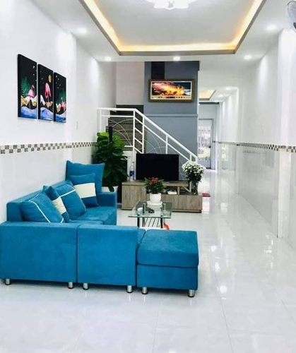 Nhà phố Quận Gò Vấp Nhà phố thiết kế 1 trệt và 3 lầu, diện tích 44m2 bàn giao đầy đủ nội thất.
