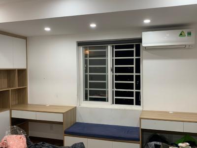 Phòng khách căn hộ Chung cư Miếu Nổi, Bình Thạnh Căn hộ Chung cư Miếu Nổi thoáng mát, cửa hướng Tây Bắc.