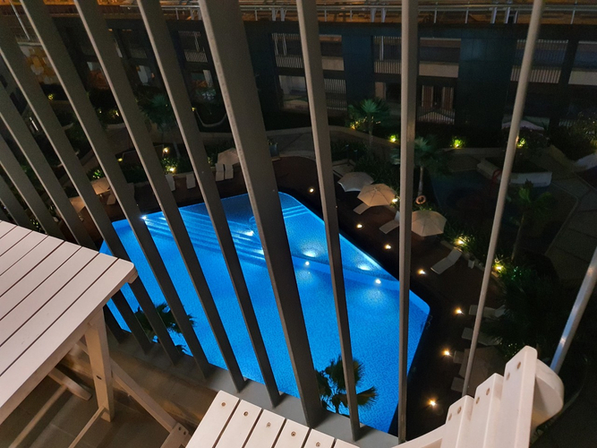 Tiện ích căn hộ Masteri Thảo Điền, Quận 2 Căn hộ tầng 11 Masteri Thảo Điền view nội khu hồ bơi, đầy đủ nội thất.