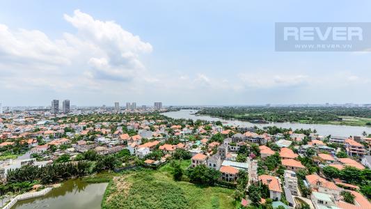 View toàn cảnh nhìn từ căn hộ căn hộ Masteri Thảo Điền, Quận 2 Căn hộ Masteri Thảo Điền tầng cao tháp T4A view sông thoáng mát