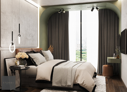 Căn hộ Empire City, Quận 2 Căn hộ cao cấp Empire City tầng 14 thiết kế 2 phòng nugr, nội thất cơ bản.