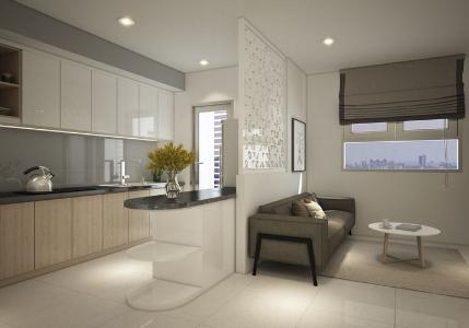 Phòng bếp căn hộ West Gate Park, Bình Chánh Căn hộ West Gate Park view đón gió mát mẽ, nội thất cơ bản.