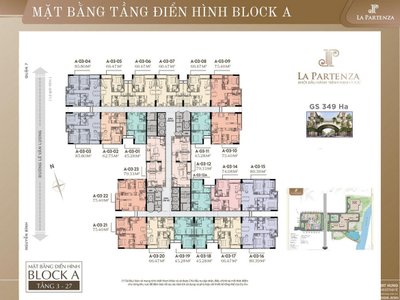 Căn hộ LA Partenza, Huyện Nhà Bè Căn hộ La Partenza tầng 6 bàn giao nội thất cơ bản, tiện ích đa dạng.