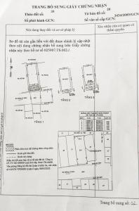 Bản vẻ nhà phố Quận 6 Nhà phố Quận 6 hướng Nam diện tích sử dụng 111.8m2, nội thất cơ bản.