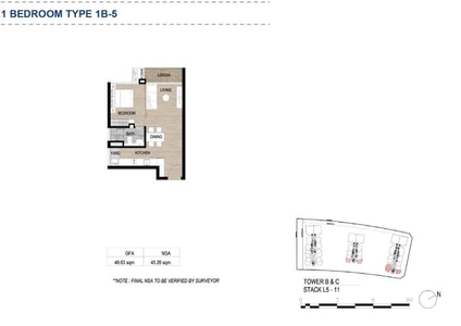 Layout căn hộ The Metropole Thủ Thiêm, Quận 2 Căn hộ The Metropole Thủ Thiêm cửa hướng Đông Bắc.