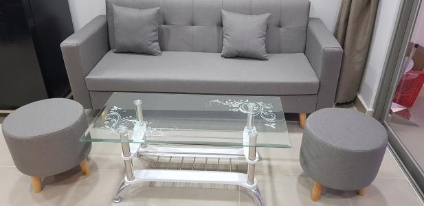 Nội thất River Panorama Căn hộ River Panorama tầng 18 cửa hướng Bắc, đầy đủ nội thất.