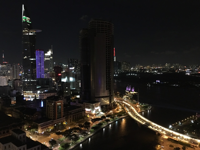 View căn hộ Saigon Royal, Quận 4 Căn hộ Saigon Royal view ngắm pháo hoa tuyệt đẹp.