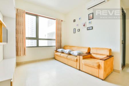 Phòng Khách Căn hộ tầng cao Masteri Thảo Điền diện tích 65m2, đầy đủ nội thất.
