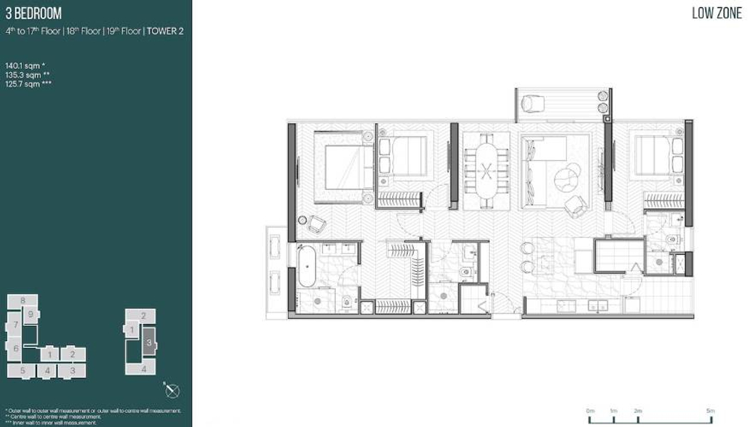 Căn hộ Empire City tầng 15 cửa hướng tây Bắc, nội thất cơ bản.