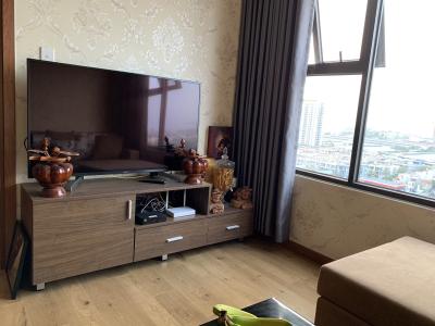 Phòng khách Flora Novia, Thủ Đức Căn hộ Flora Novia tầng trung, view thành phố.