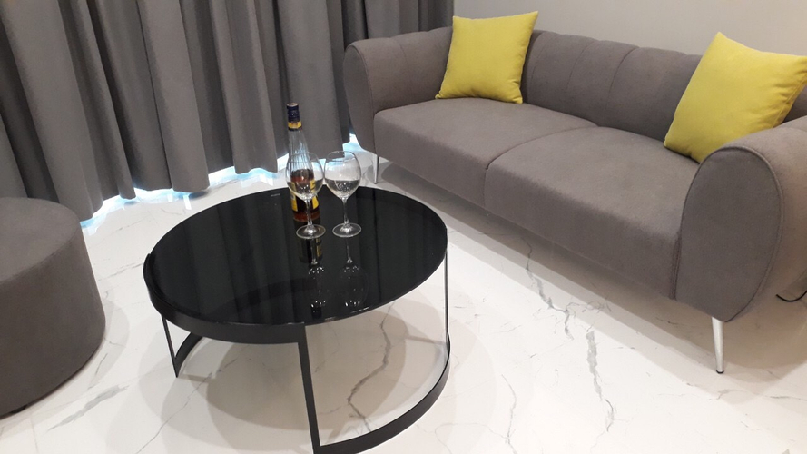 Phòng khách căn hộ Empire City, Quận 2 Căn hộ Empire City tầng 4 thiết kế 1 phòng ngủ, đầy đủ nội thất.