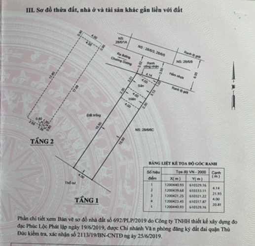 Bản vẽ nhà phố Quận Thủ Đức Nhà phố thiết kế 2 tầng đúc chắc chắn, cách chợ Thủ Đức chỉ 1km.