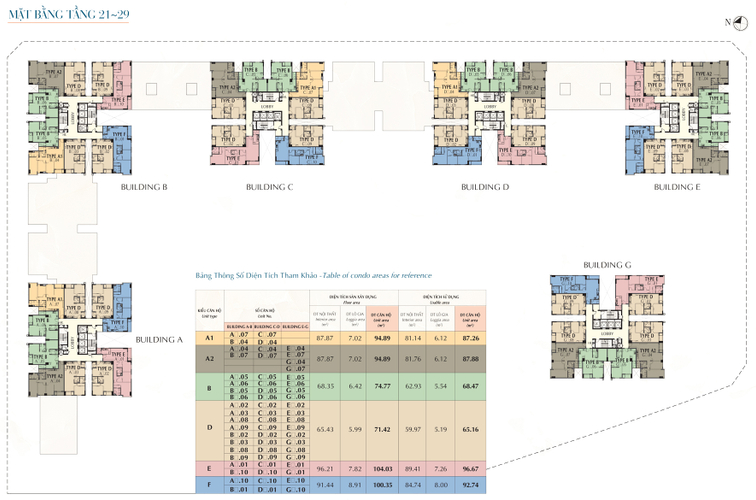 Mặt bằng dự án Căn hộ Saigon South Residence tầng 21, thiết kế kỹ lưỡng, đầy đủ nội thất.