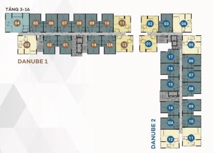 Layout West Gate Park Căn hộ West Gate Park hướng Đông Nam, nội thất cơ bản