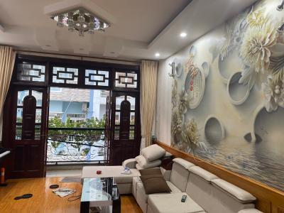 Nhà phố Quận Tân Bình Nhà phố hẻm xe hơi đường Phan Huy Ích, kết cấu đúc 1 trệt 4 tầng kiên cố.