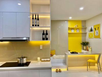 Nhà mẫu căn hộ Ricca quận 9 Căn hộ Ricca cửa hướng Nam, bàn giao nội thất cơ bản