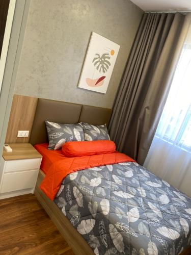 Phòng ngủ One Verandah Quận 2 Căn hộ One Verandah view thành phố, nội thất tiện nghi.