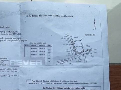 Bản vẽ đất nền Quận 7 Đất nền hướng Đông Bắc thoáng mát, diện tích 145.2m2 vuông đẹp.