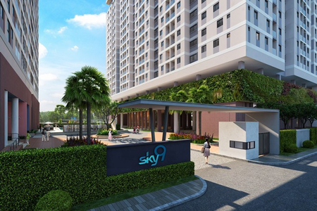 Căn hộ Sky 9, Quận 9 Căn hộ tầng 15 Sky 9 diện tích 66m2, không có nội thất.