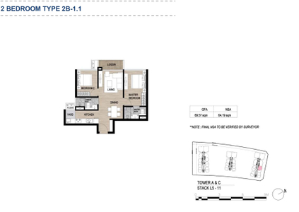 Layout căn hộ The Metropole Thủ Thiêm, Quận 2 Căn hộ The Metropole Thủ Thiêm tầng thấp tiện di chuyển, nội thất cơ bản.