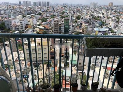 View căn hộ Kim Hồng Fortuna, Tân Phú Căn hộ Kim Hồng Fortuna tầng 16 view thành phố, đầy đủ nội thất.