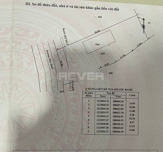 Đất nền Huyện Củ Chi Đất nền mặt tiền đường Bến Đình, diện tích 886m2 hiện đã xây tường cao 2m.