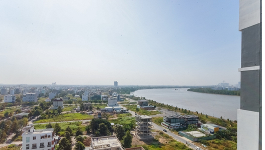 View căn hộ One Verandah, Quận 2 Căn hộ One Verandah view sông thoáng mát, đầy đủ nội thất.