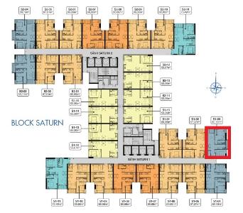 layout căn hộ Q7 Saigon Riverside Bán căn hộ tầng trung Q7 Saigon Riverside view hồ bơi nội khu.