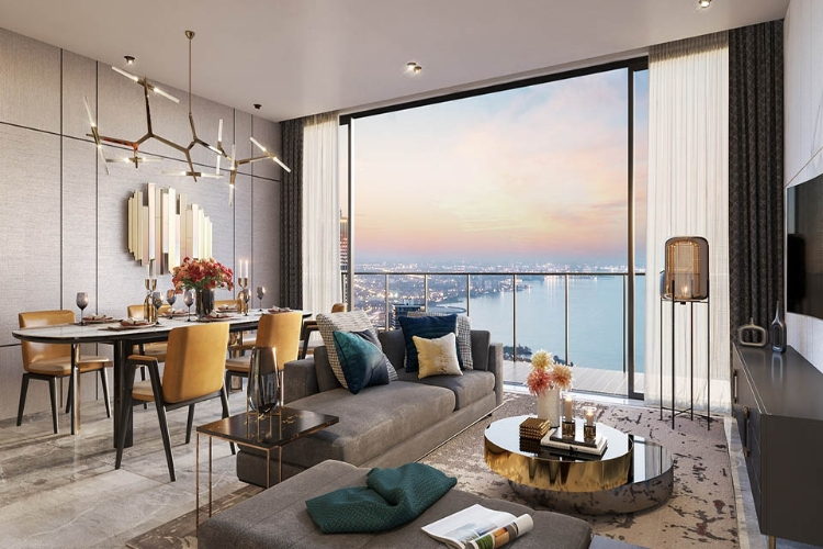 Nhà mẫu căn hộ The Metropole Thủ Thiêm, Quận 2 Căn hộ The Metropole Thủ Thiêm view thoáng mát, nội thất cơ bản.