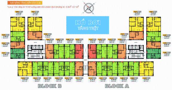 Layout Bcons Miền Đông Căn hộ Bcons Miền Đông tầng cao, nội thất cơ bản mới.