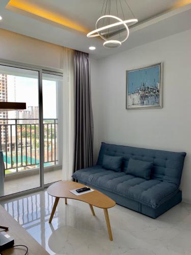 Phòng khách căn hộ Sunrise Riverside Căn hộ Sunrise Riverside tầng trung, đầy đủ nội thất