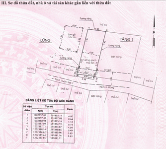 Bản vẽ nhà phố Huyện Hóc Môn Nhà phố diện tích 39.7m2 cửa hướng Tây Nam, khu dân cư hiện hữu.