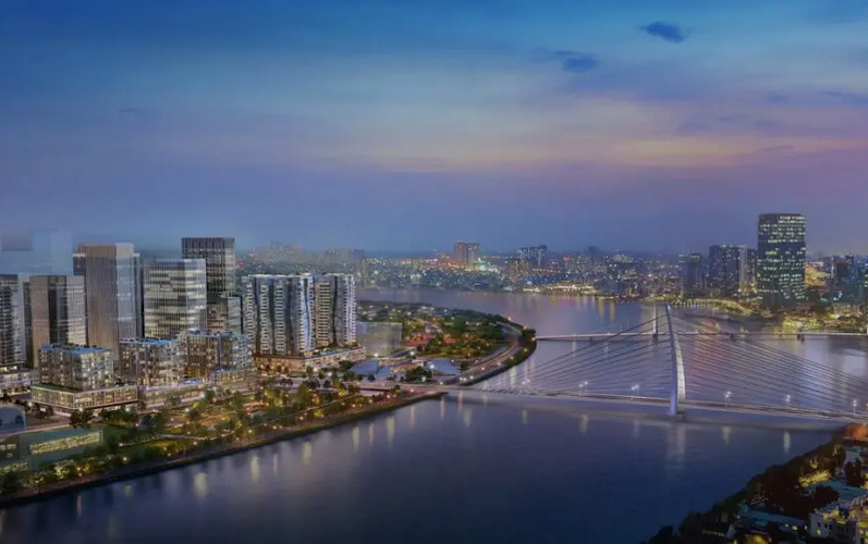 Căn hộ The Metropole Thủ Thiêm, Quận 2 Căn hộ The Metropole Thủ Thiêm hướng ban công tây nam không có nội thất diện tích 49.63m²