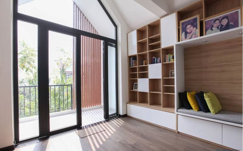 Nhà phố Quận 7 Nhà phố KDC Savimex thiết kế 1 trệt, 2 lầu và 1 Gara diện tích 168m2.