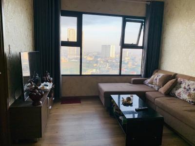 Phòng khách Flora Novia, Thủ Đức Căn hộ Flora Novia tầng trung, view thành phố.