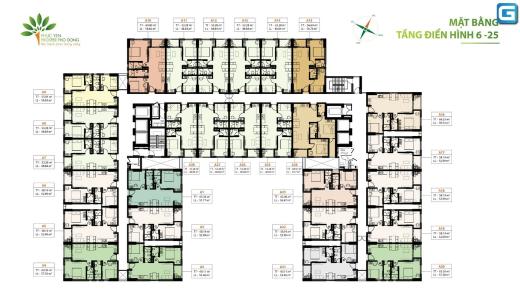 Layout tầng căn hộ Phúc Yên Prosper Phố Đông, Thủ Đức Căn hộ Phúc Yên Prosper Phố Đông thiết kế kỹ lưỡng, không nội thất.