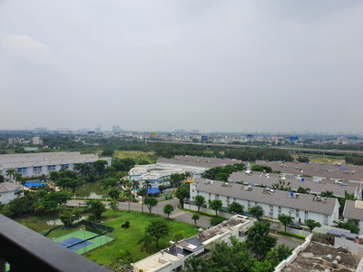 Vierw căn hộ Safira Khang Điền, Quận 9 Căn hộ Safira Khang Điền tầng 15 diện tích 91m2, không gian thoáng đãng.