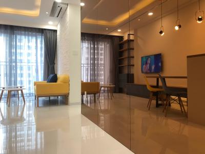 Không gian căn hộ Sunrise Riverside, Huyện Nhà Bè Căn hộ Sunrise Riverside tầng 14 view nội khu, đầy đủ nội thất.