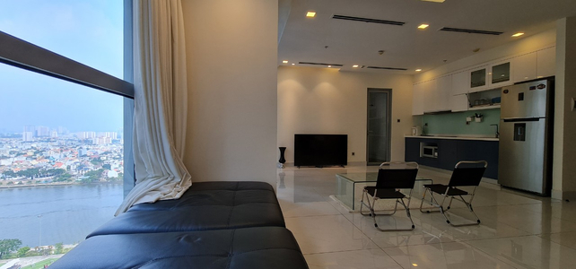 Căn hộ Vinhomes Central Park, Quận Bình Thạnh Căn hộ Vinhomes Central Park tầng 23 thiết kế hiện đại, view sông thoáng mát.