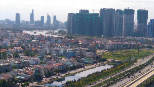 View căn hộ Masteri Thảo Điền, Quận 2 Căn hộ Masteri Thảo Điền tầng 26 thiết kế hiện đại, đầy đủ nội thất.