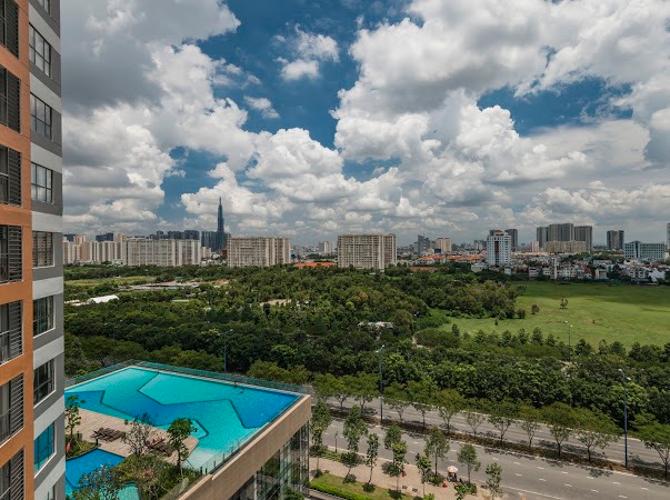 View cảnh căn hộ The Sun Avenue Căn hộ The Sun Avenue tầng trung, view thành phố sầm uất.