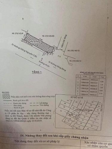 Bản vẽ nhà phố Quận 6 Nhà mặt tiền đường Đặng Nguyễn Cẩn cách chợ Phú Lâm 50m, diện tích 19.4m2